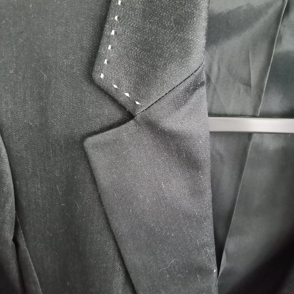 Kenar suit dark gray black with cute stitch details and slight stretch - Picture 4 of 6